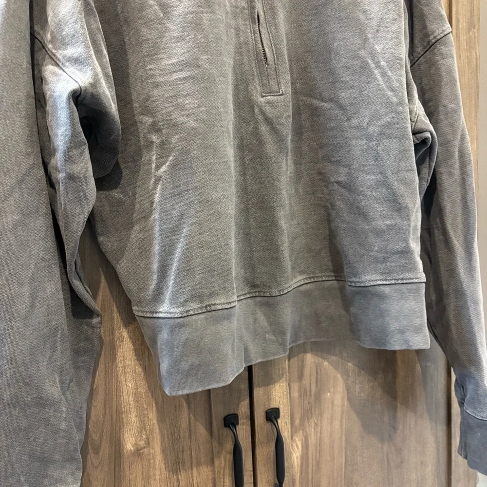 Talentless half zip pullover Sweatshirt Gray Large - Picture 5 of 11